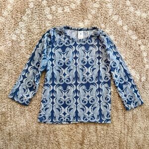 Kate Quinn Bamboo Long Sleeve Seahorse Shirt
